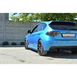 Накладки сплиттеры на пороги на Subaru Impeza III WRX STI